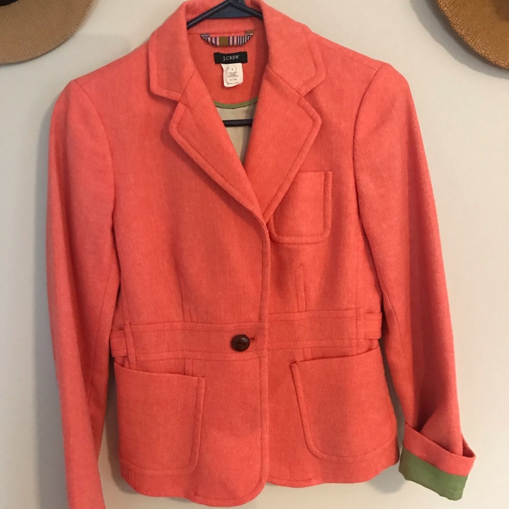 Wool coral blazer